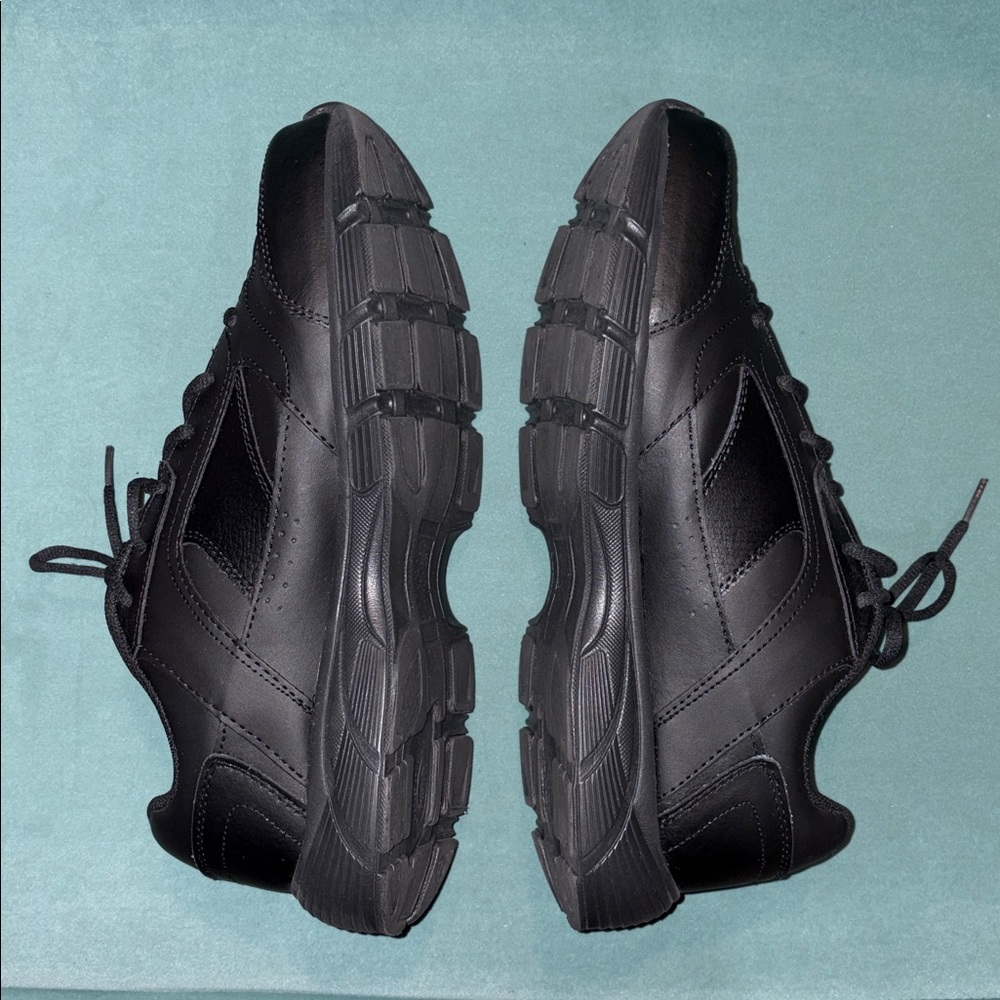 👟 Nunn Bush Comfort Gel Reed All Black Sneakers. 12 wide. New! - Picture 3 of 12